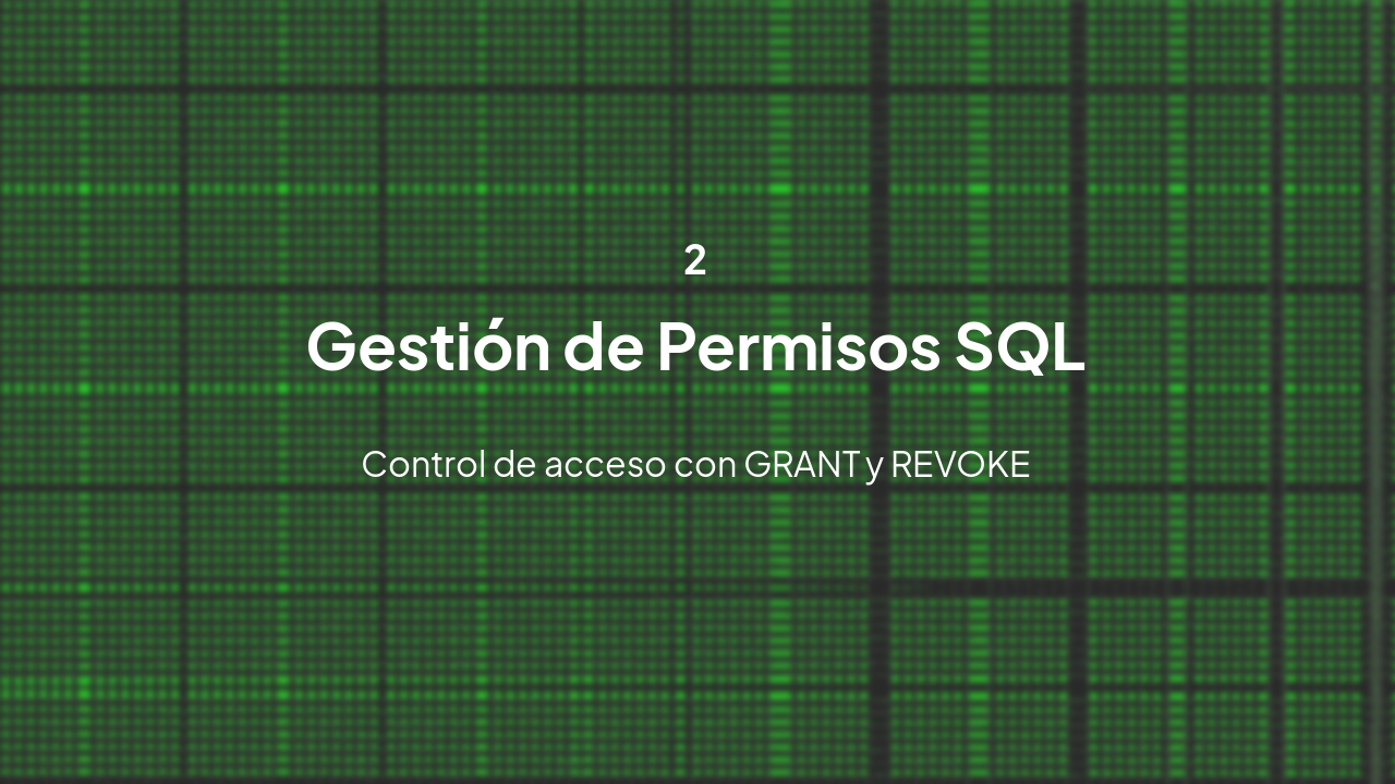 Slide 4 - Gestión de Permisos SQL