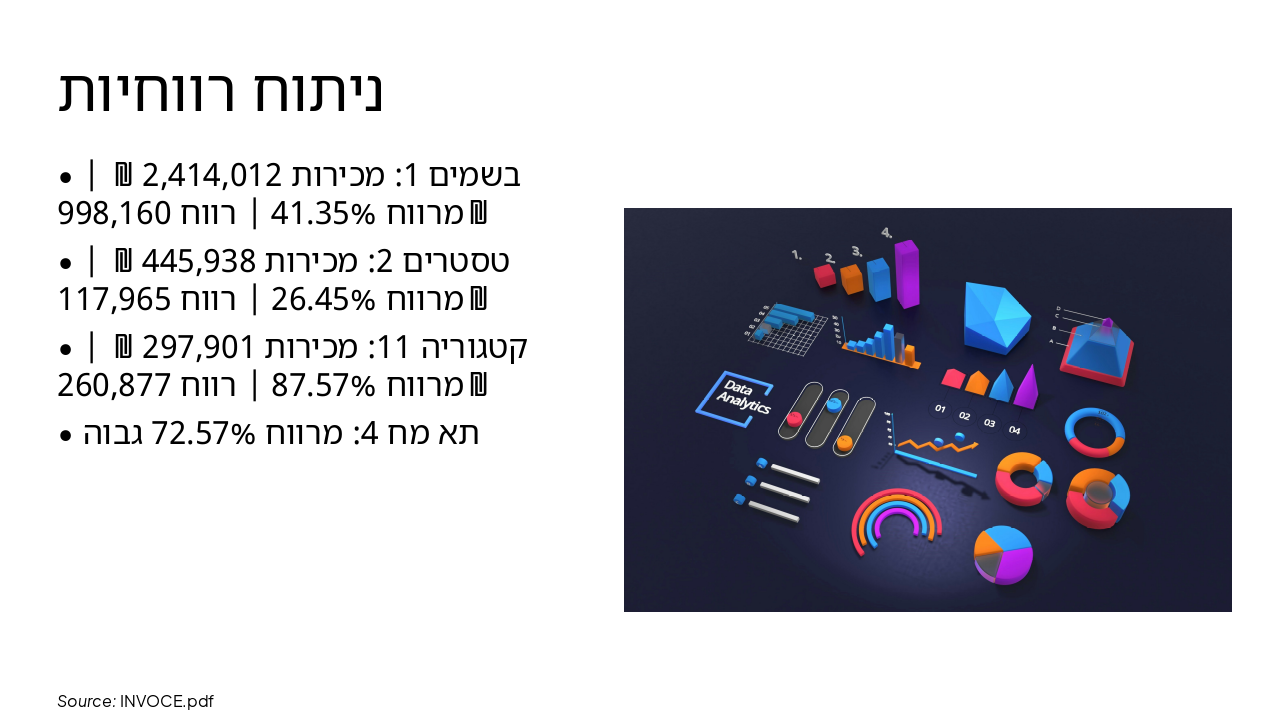 Slide 4 - ניתוח רווחיות