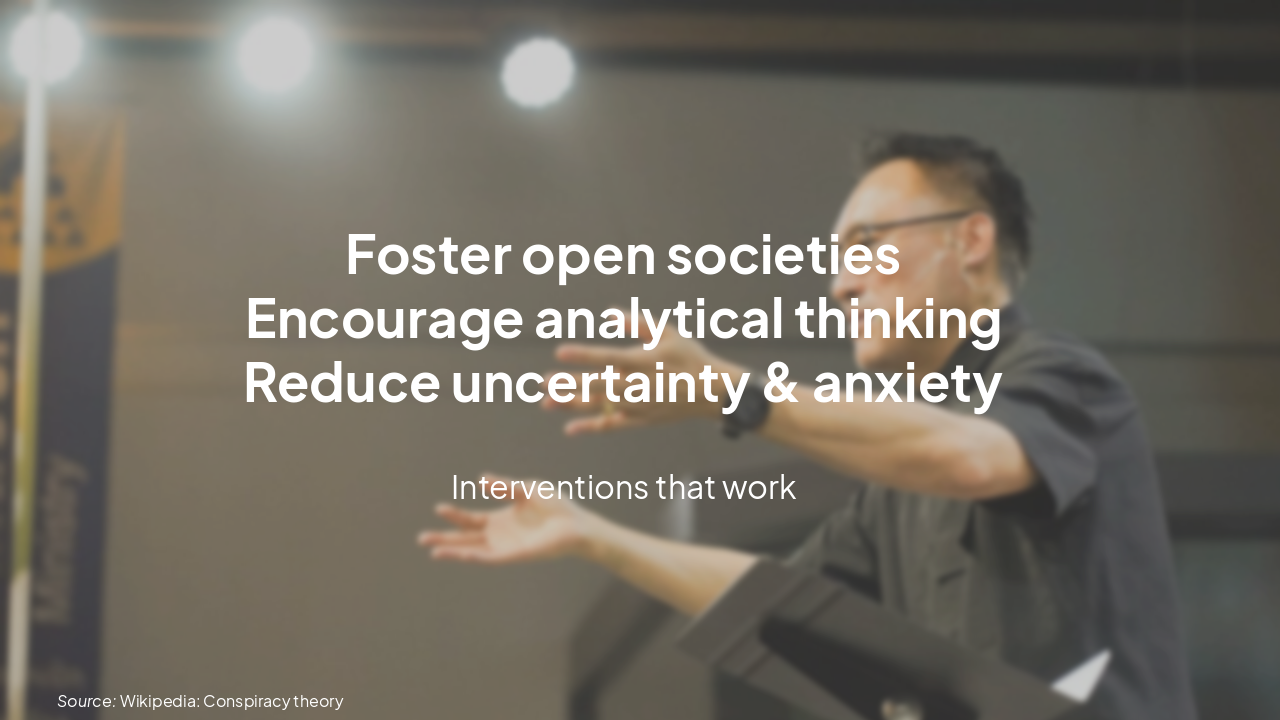 Slide 8 - Combating Conspiracy Beliefs