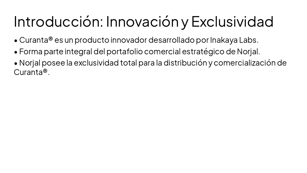 Slide 2 - Introducción: Innovación y Exclusividad