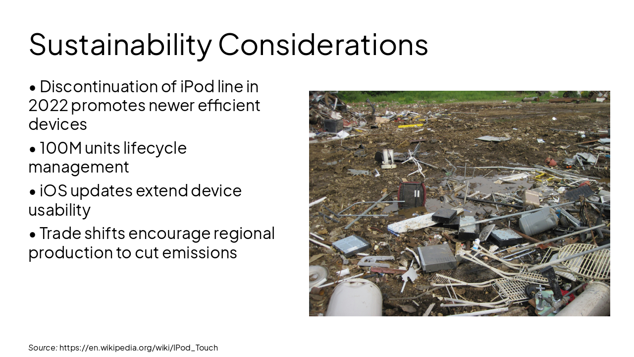 Slide 15 - Sustainability Considerations