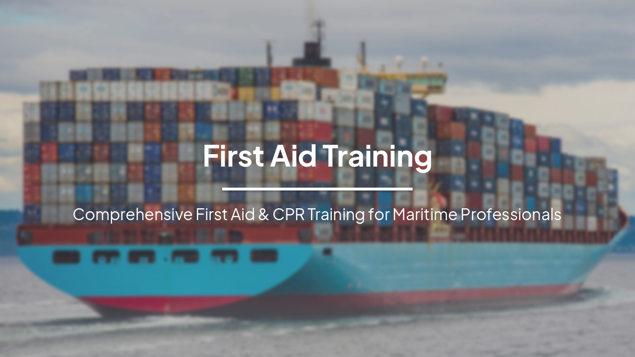 Slide 1 - First Aid Training