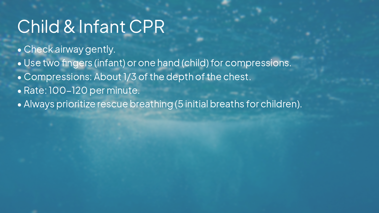 Slide 19 - Child & Infant CPR