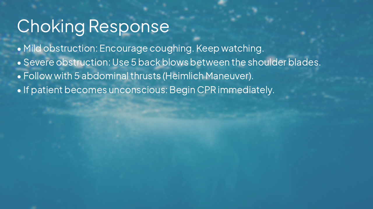 Slide 12 - Choking Response