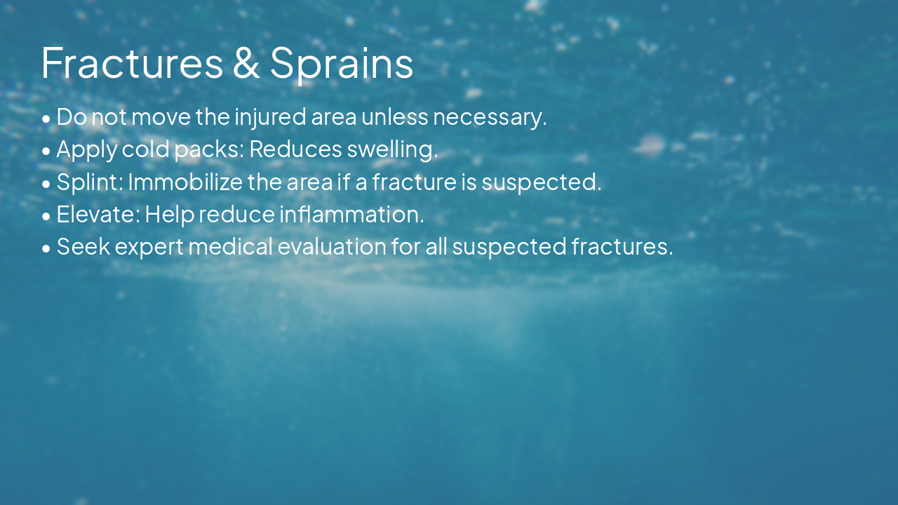 Slide 14 - Fractures & Sprains