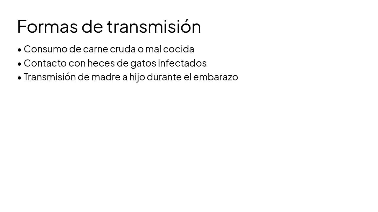 Slide 5 - Formas de transmisión