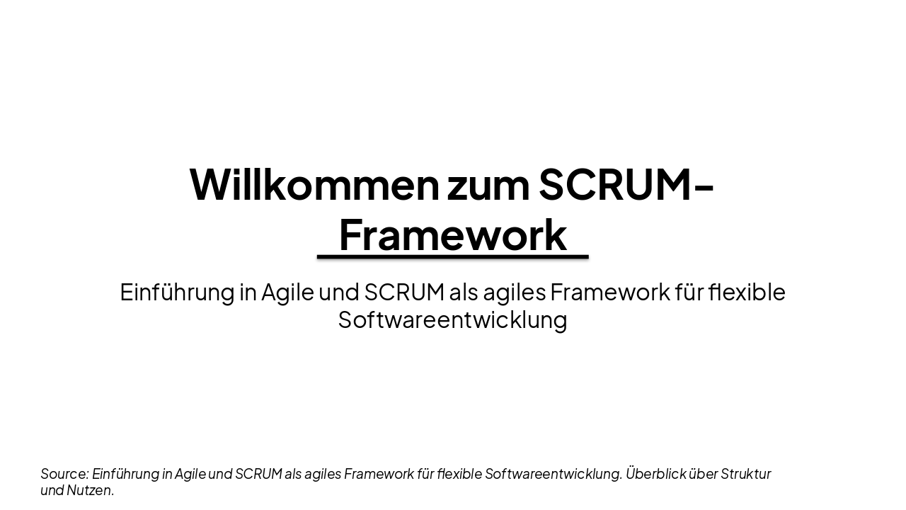 SCRUM Framework Essentials