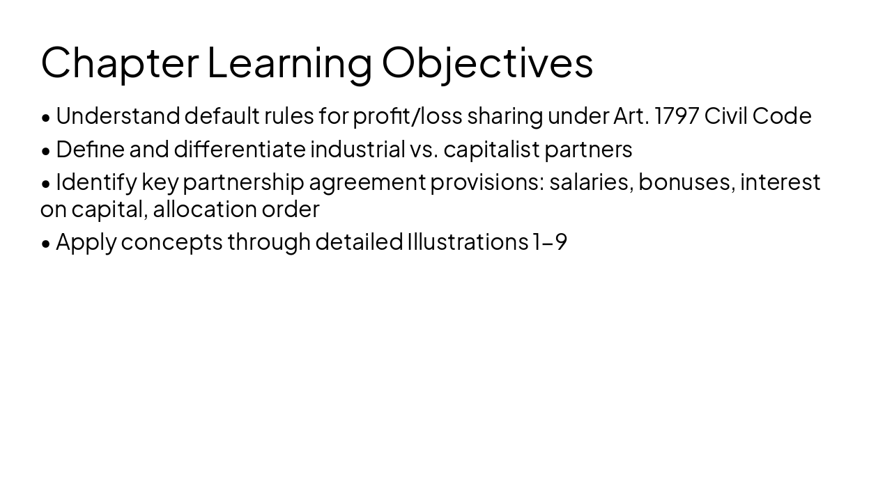 Slide 4 - Chapter Learning Objectives