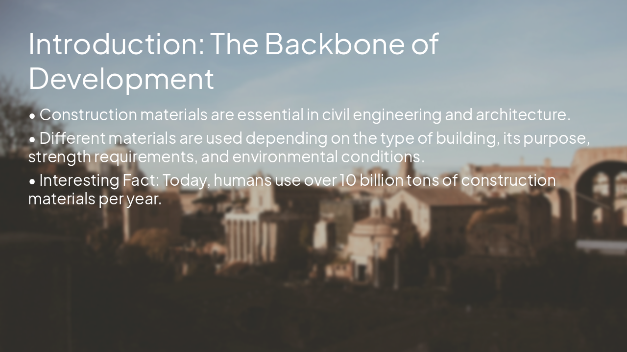 Slide 2 - Introduction: The Backbone of Development