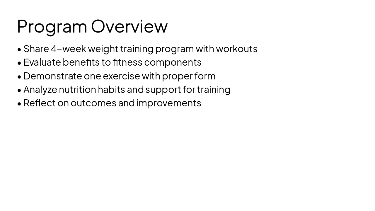 Slide 2 - Program Overview