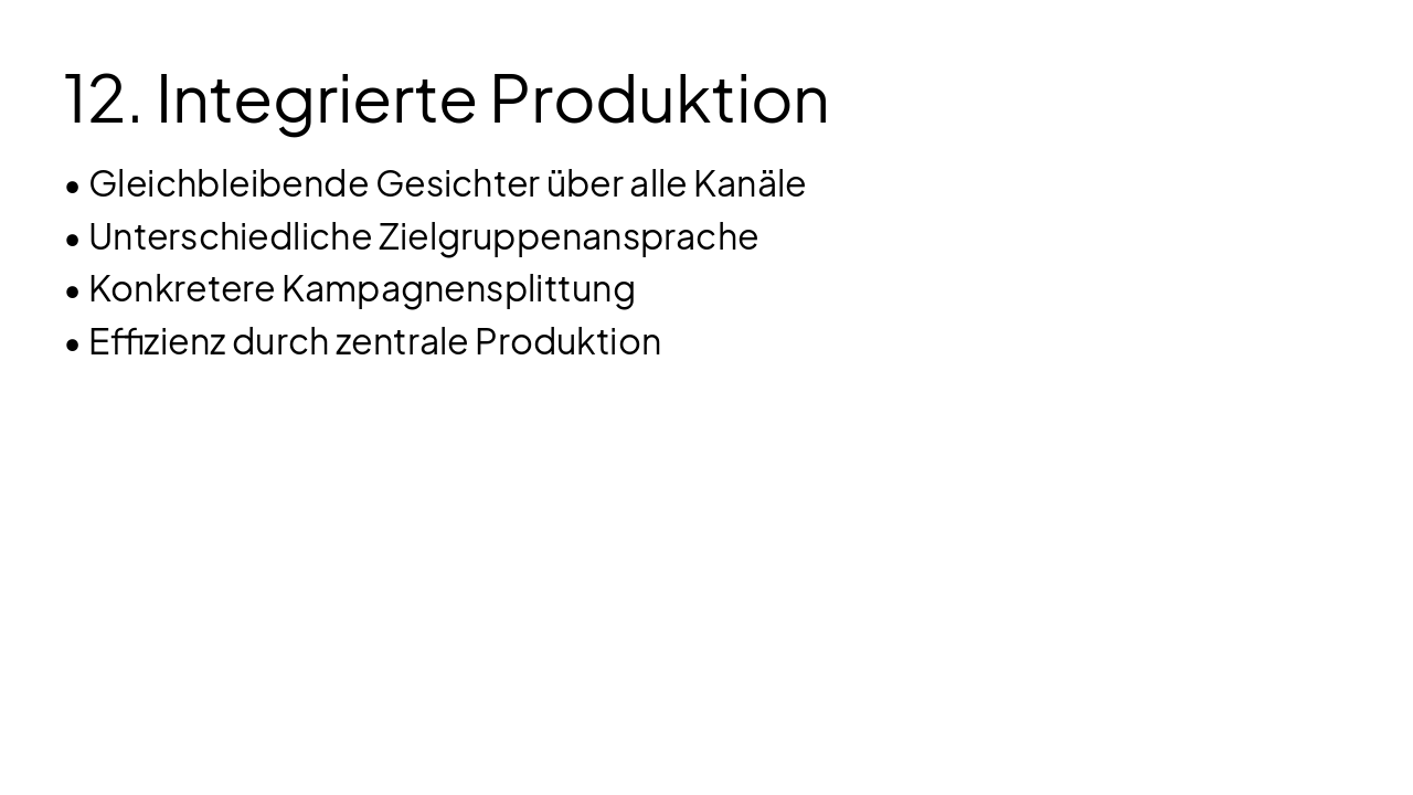 Slide 19 - 12. Integrierte Produktion