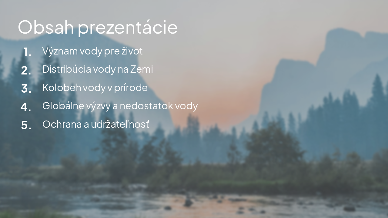 Slide 5 - Obsah prezentácie