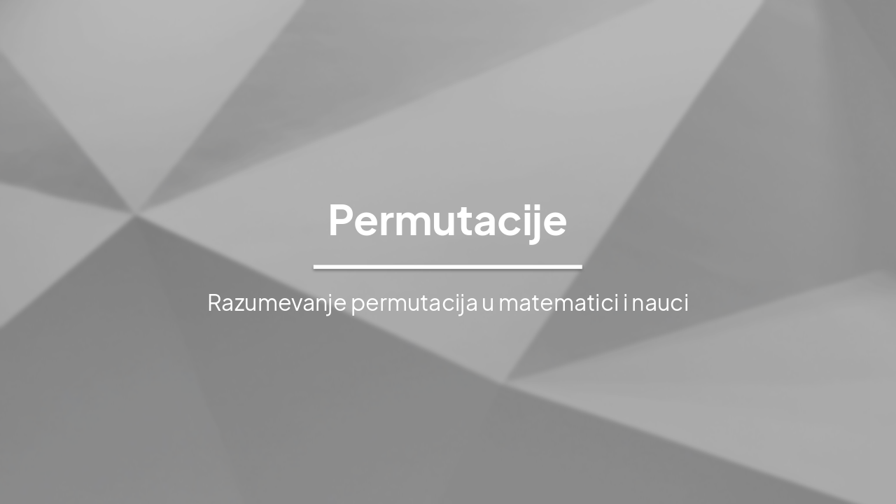 Slide 1 - Permutacije