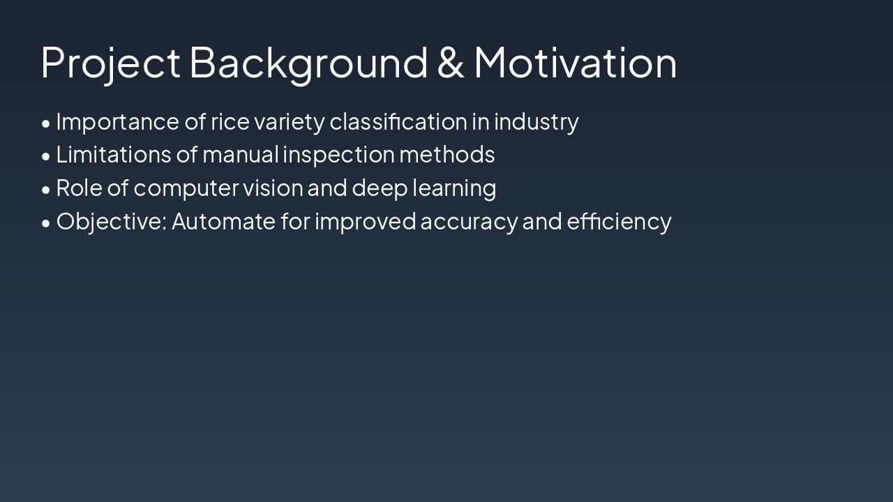 Slide 2 - Project Background & Motivation