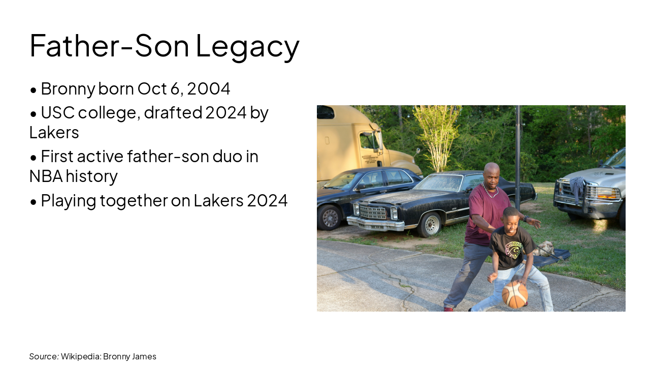 Slide 12 - Father-Son Legacy