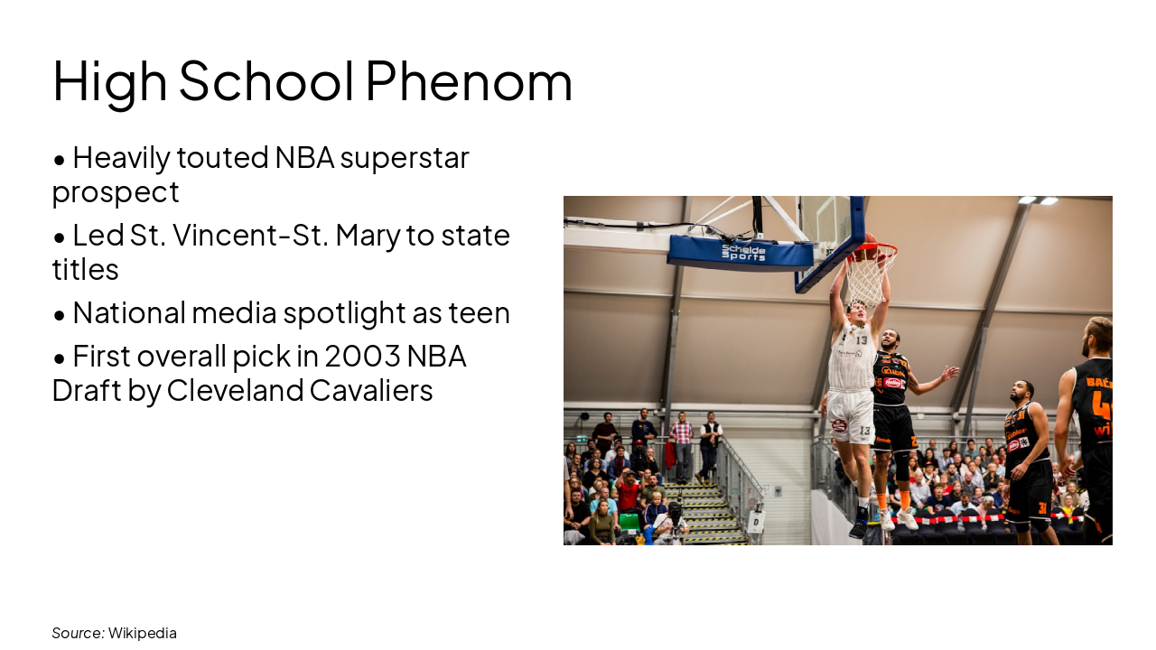 Slide 5 - High School Phenom