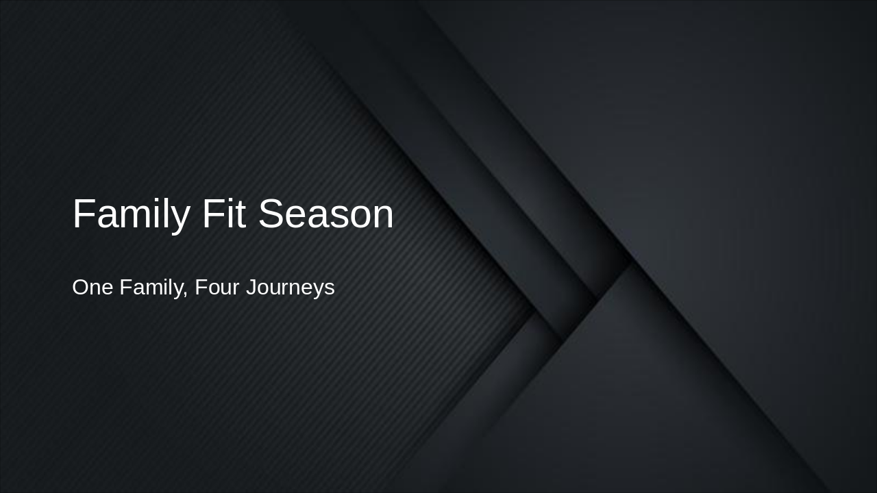 Family Fitness Campaign Ideas