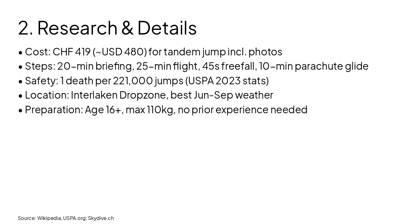 Slide 3 - 2. Research & Details