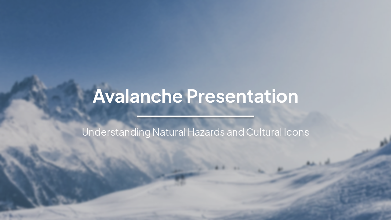 Slide 1 - Avalanche Presentation