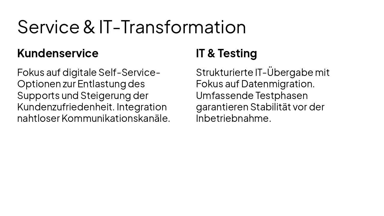 Slide 5 - Service & IT-Transformation