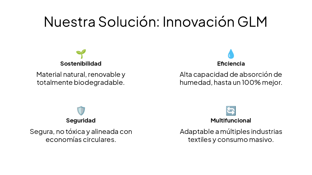 Slide 5 - Nuestra Solución: Innovación GLM