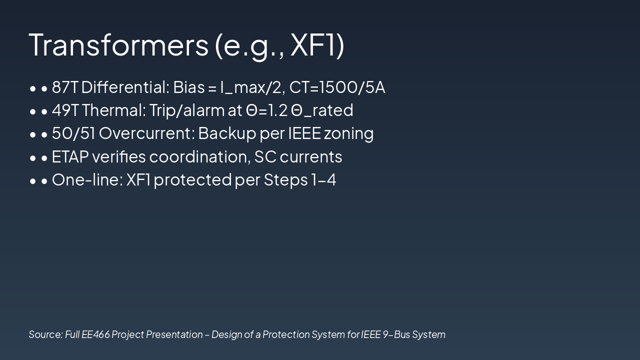 Slide 11 - Transformers (e.g., XF1)
