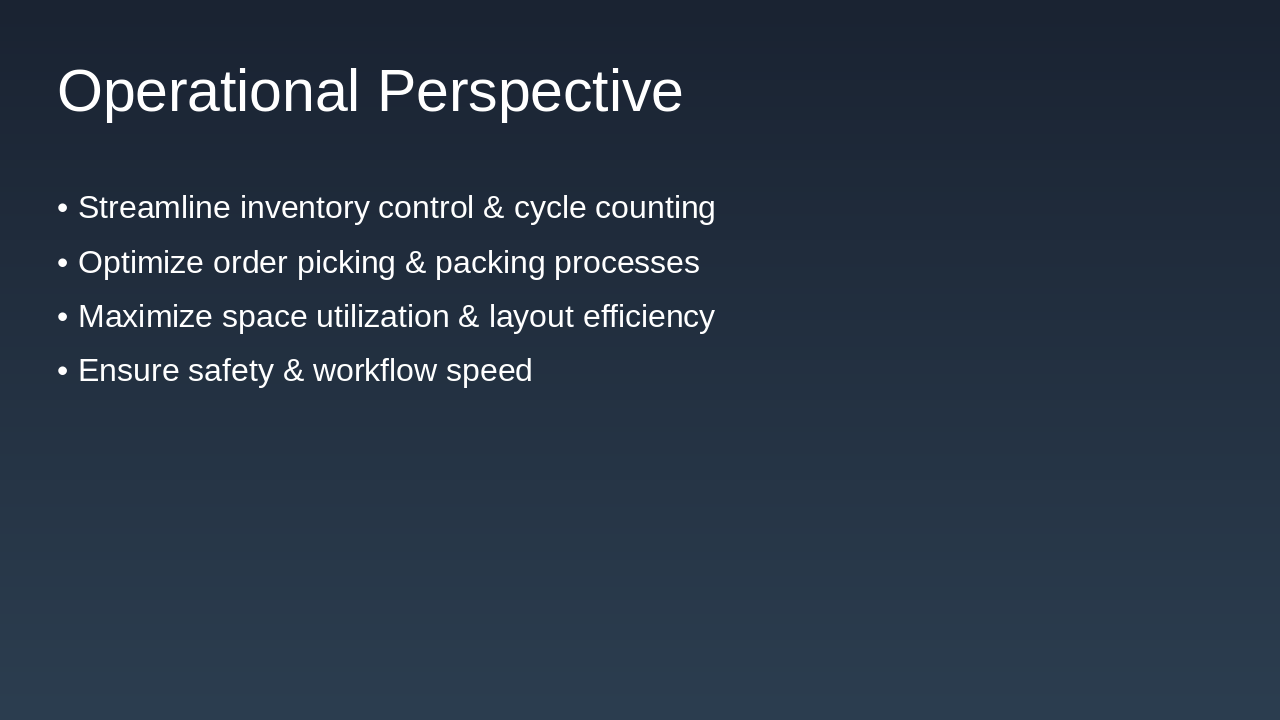 Slide 2 - Operational Perspective