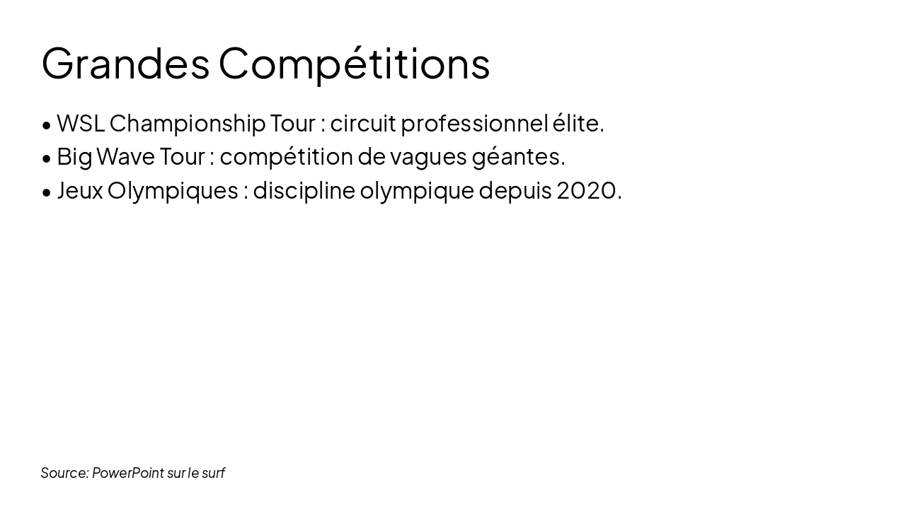 Slide 5 - Grandes Compétitions