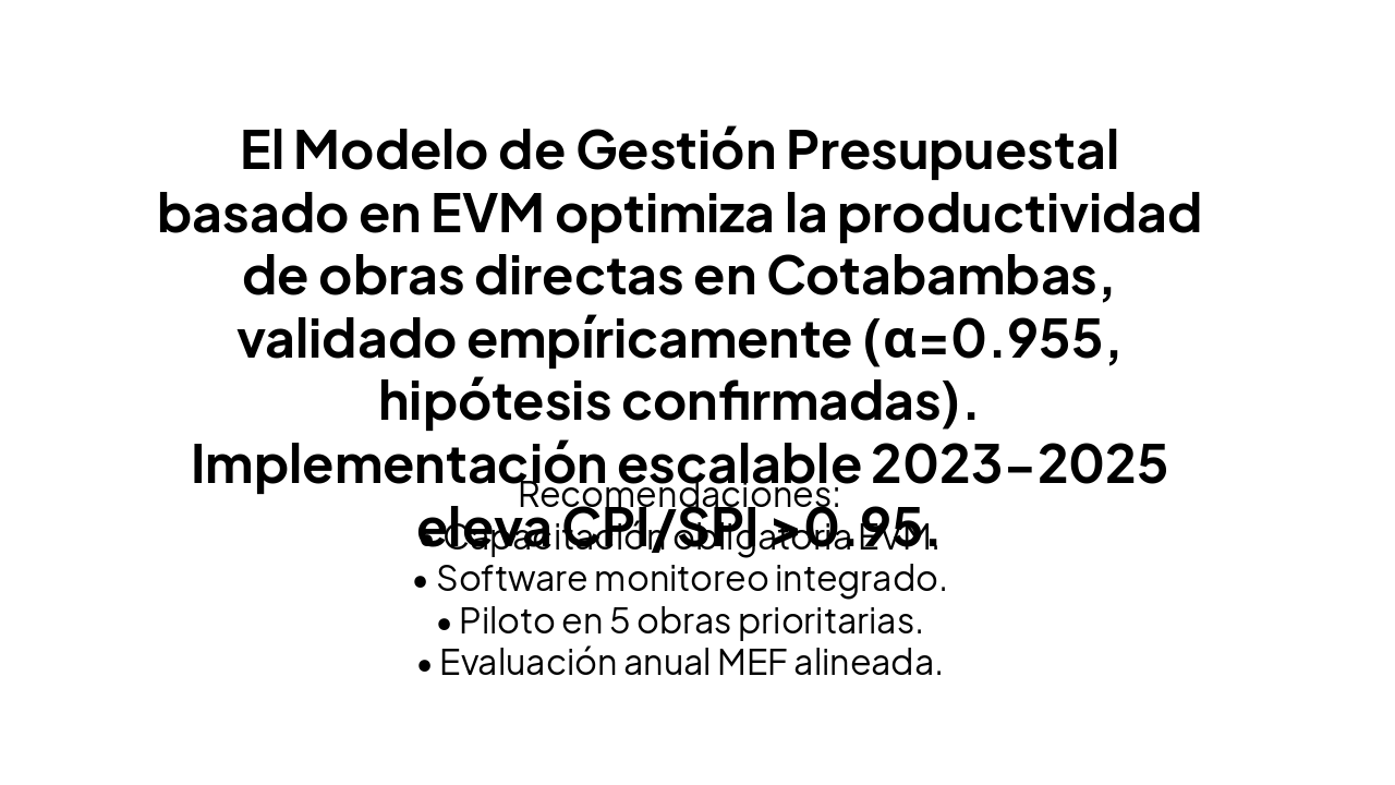Slide 17 - 16. Conclusiones y Recomendaciones