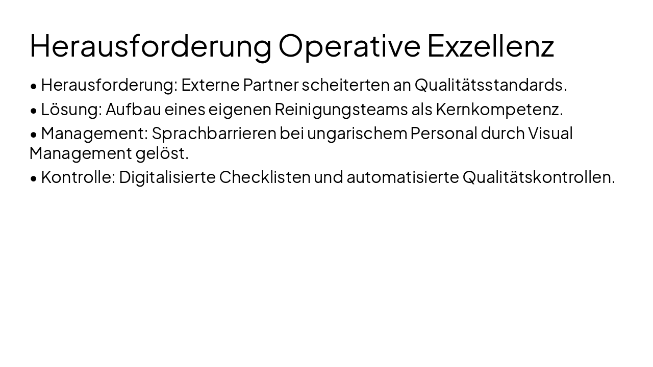 Slide 6 - Herausforderung Operative Exzellenz