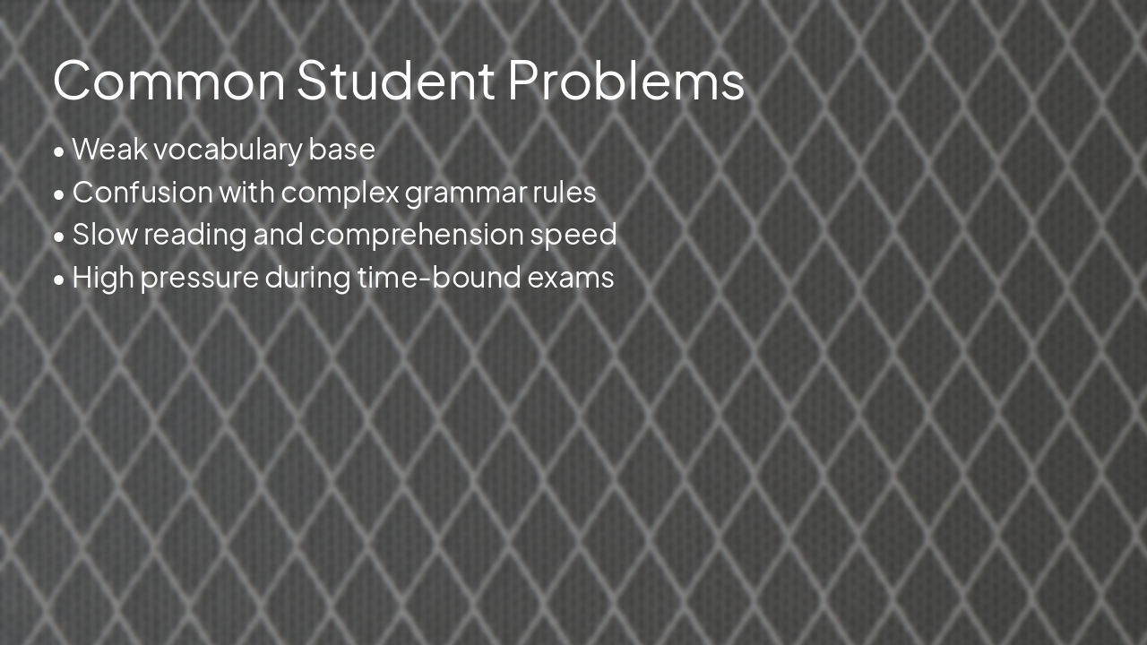 Slide 4 - Common Student Problems