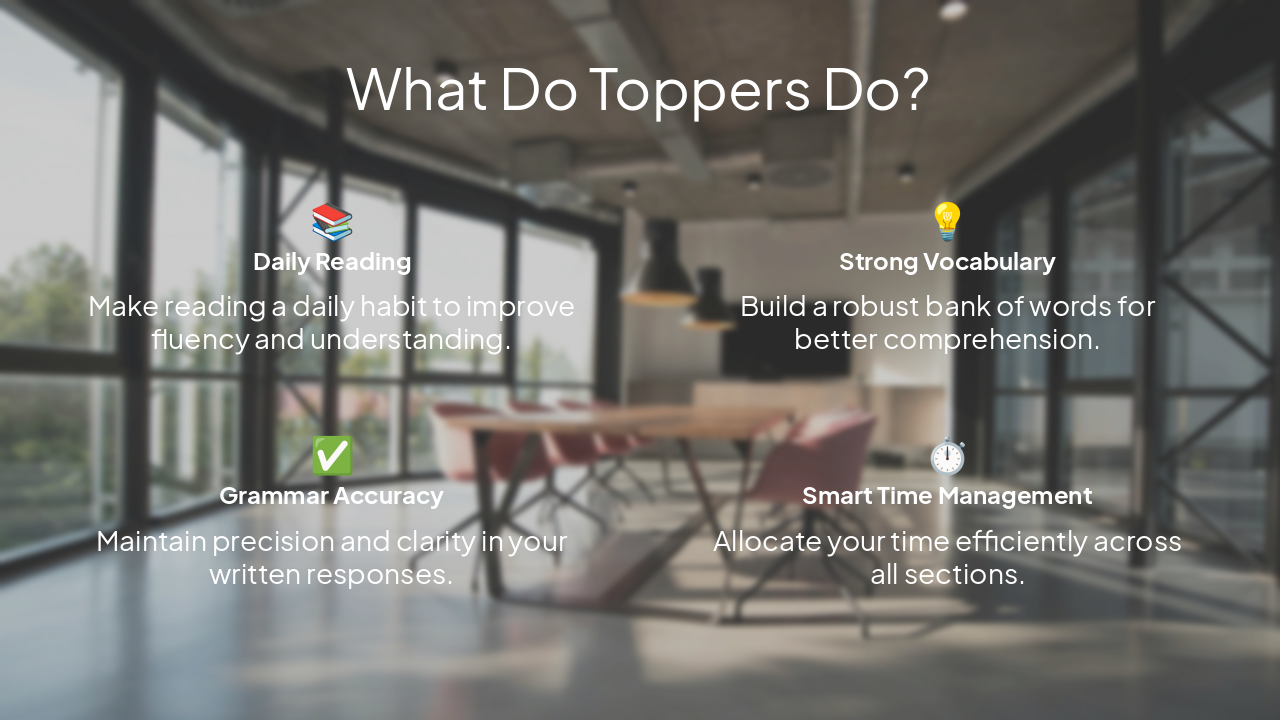 Slide 3 - What Do Toppers Do?