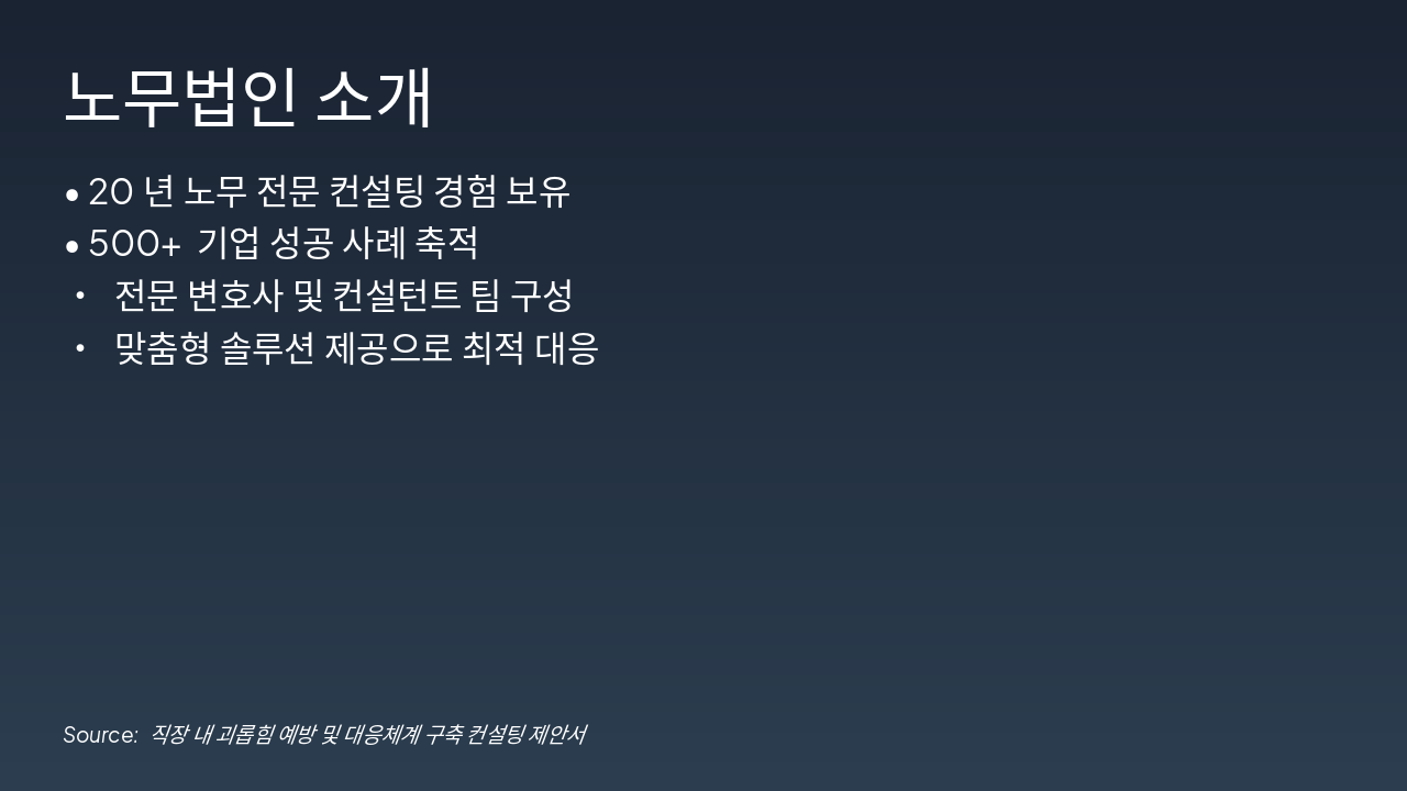 Slide 3 - 노무법인 소개
