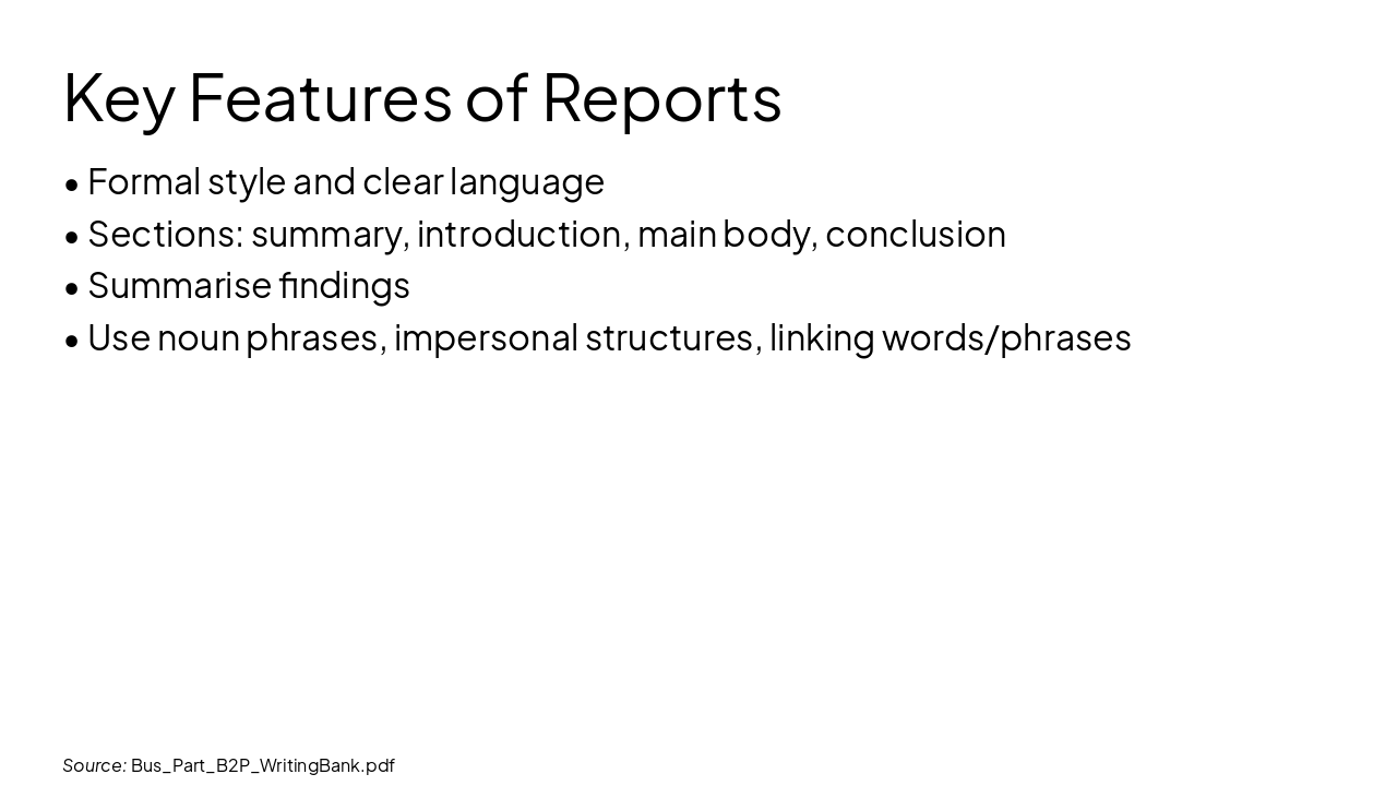 Slide 4 - Key Features of Reports