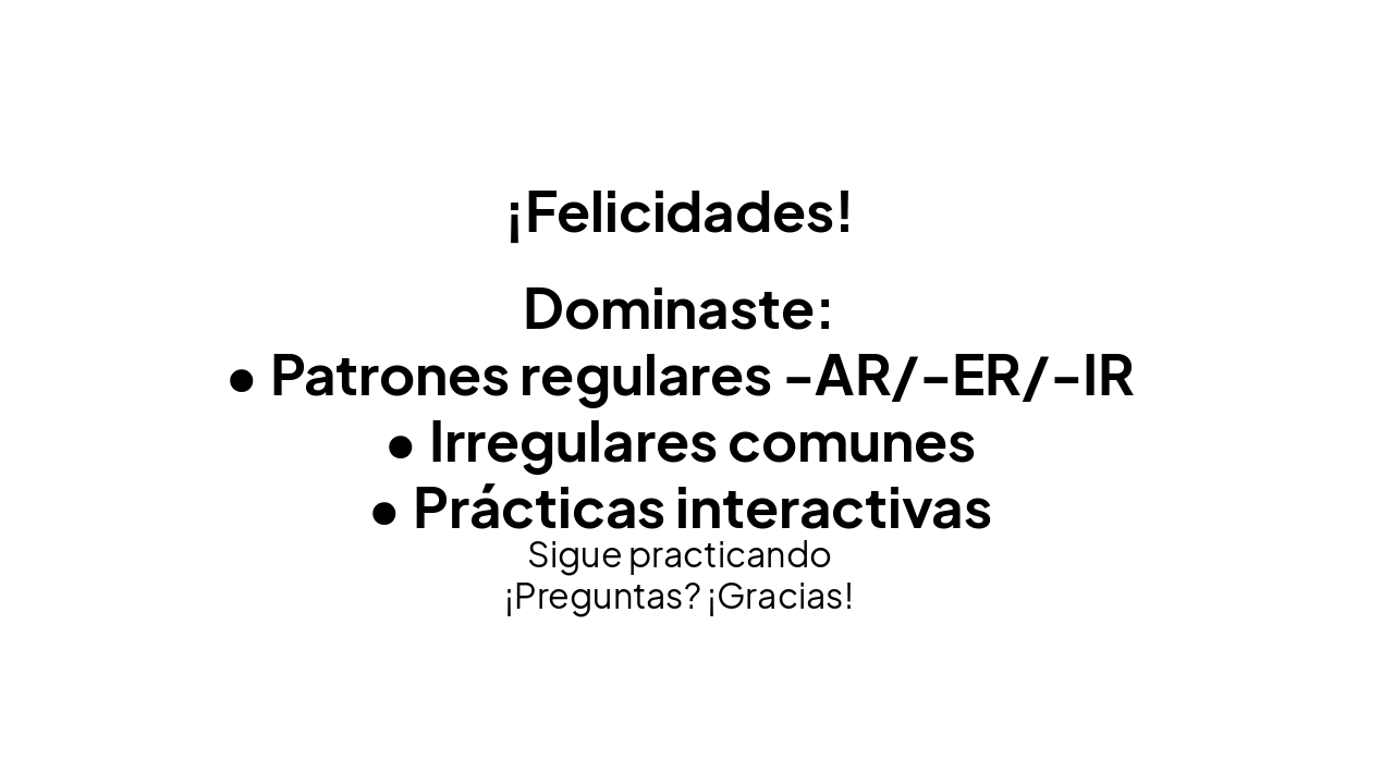 Slide 20 - Resumen y Cierre