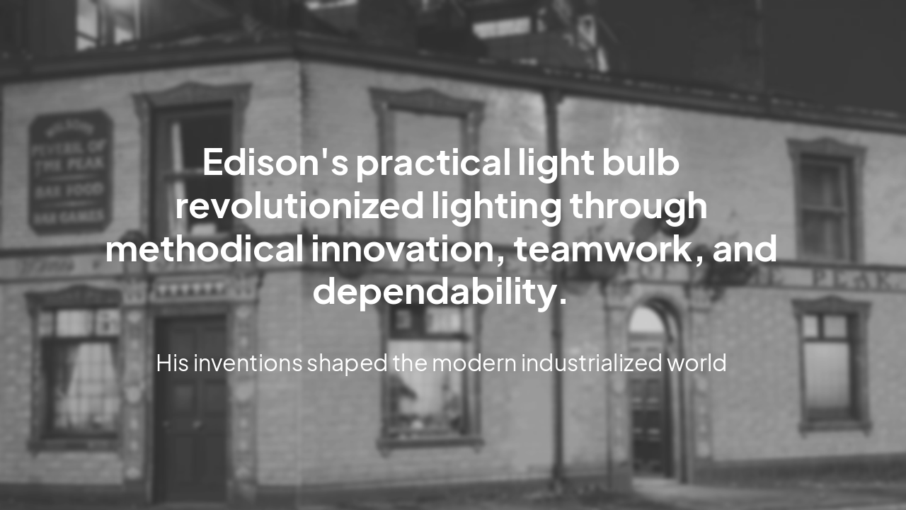Slide 12 - Conclusion: Edison's Legacy