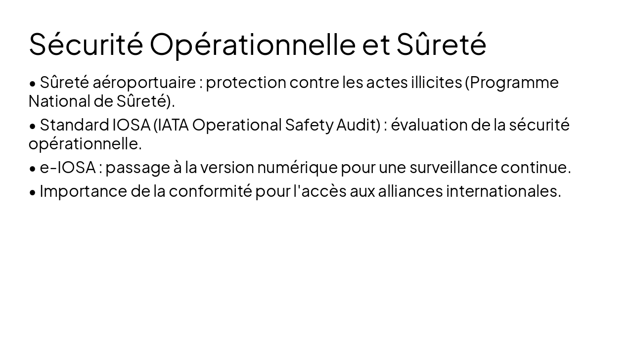 Slide 12 - Sécurité Opérationnelle et Sûreté