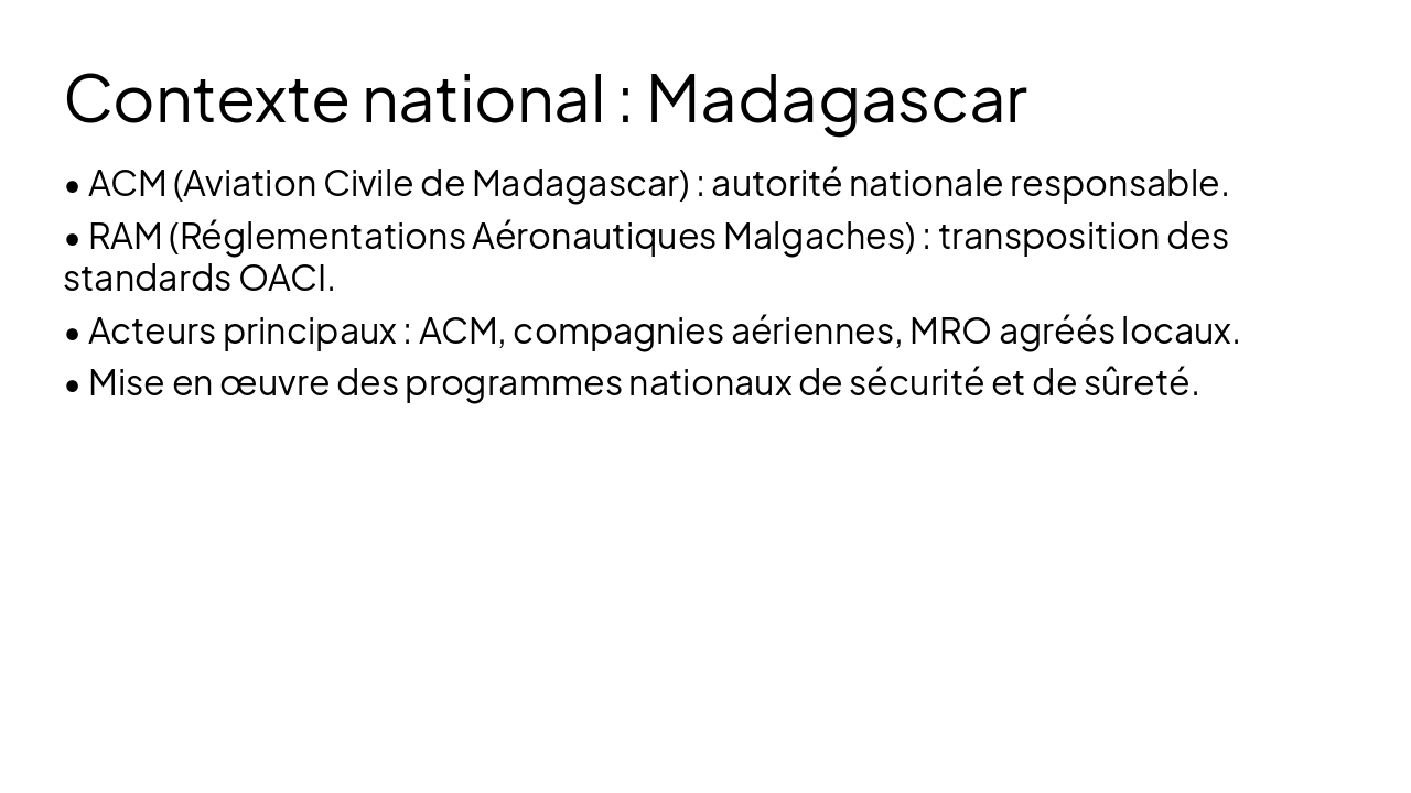 Slide 10 - Contexte national : Madagascar