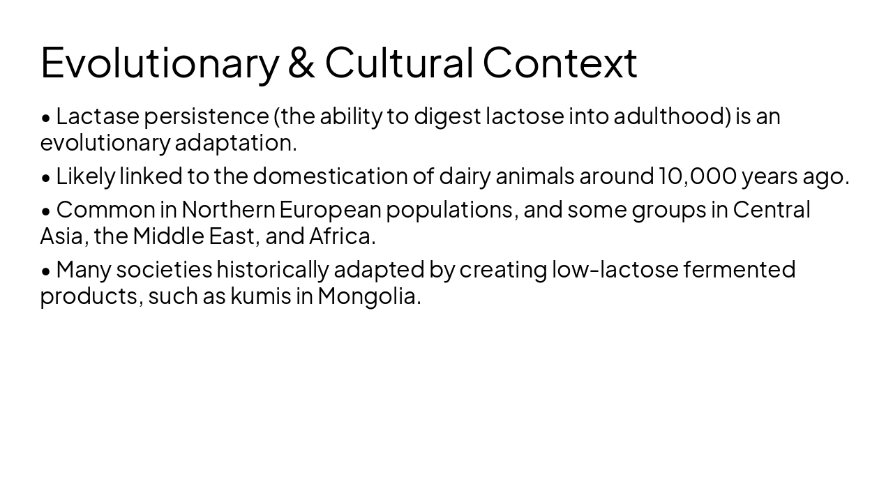 Slide 10 - Evolutionary & Cultural Context