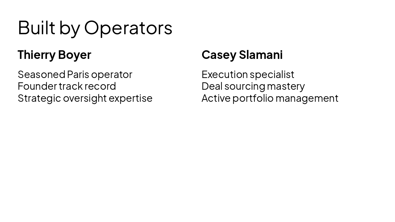 Slide 4 - Built by Operators