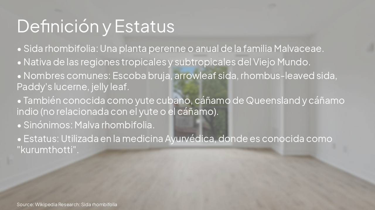 Slide 2 - Definición y Estatus