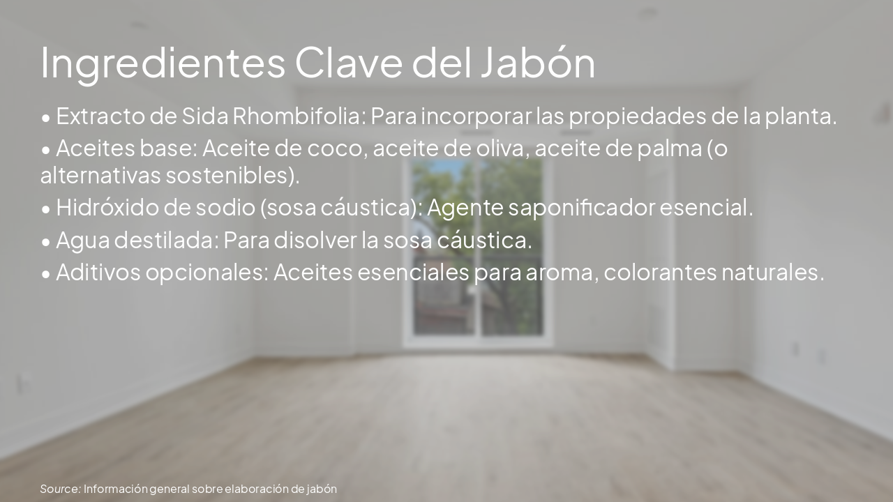 Slide 6 - Ingredientes Clave del Jabón