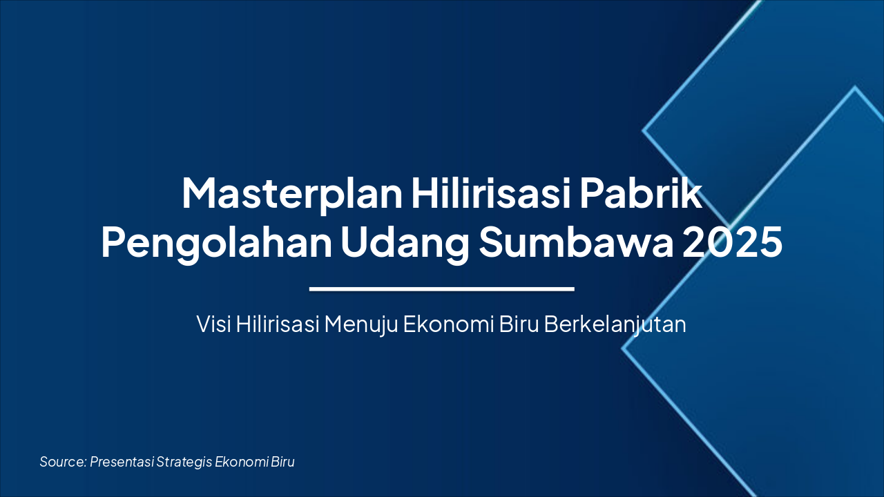 Sumbawa Shrimp Downstream Masterplan 2025