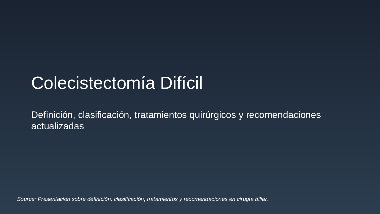 Colecistectomía Difícil: Aspectos Clave (38 chars)