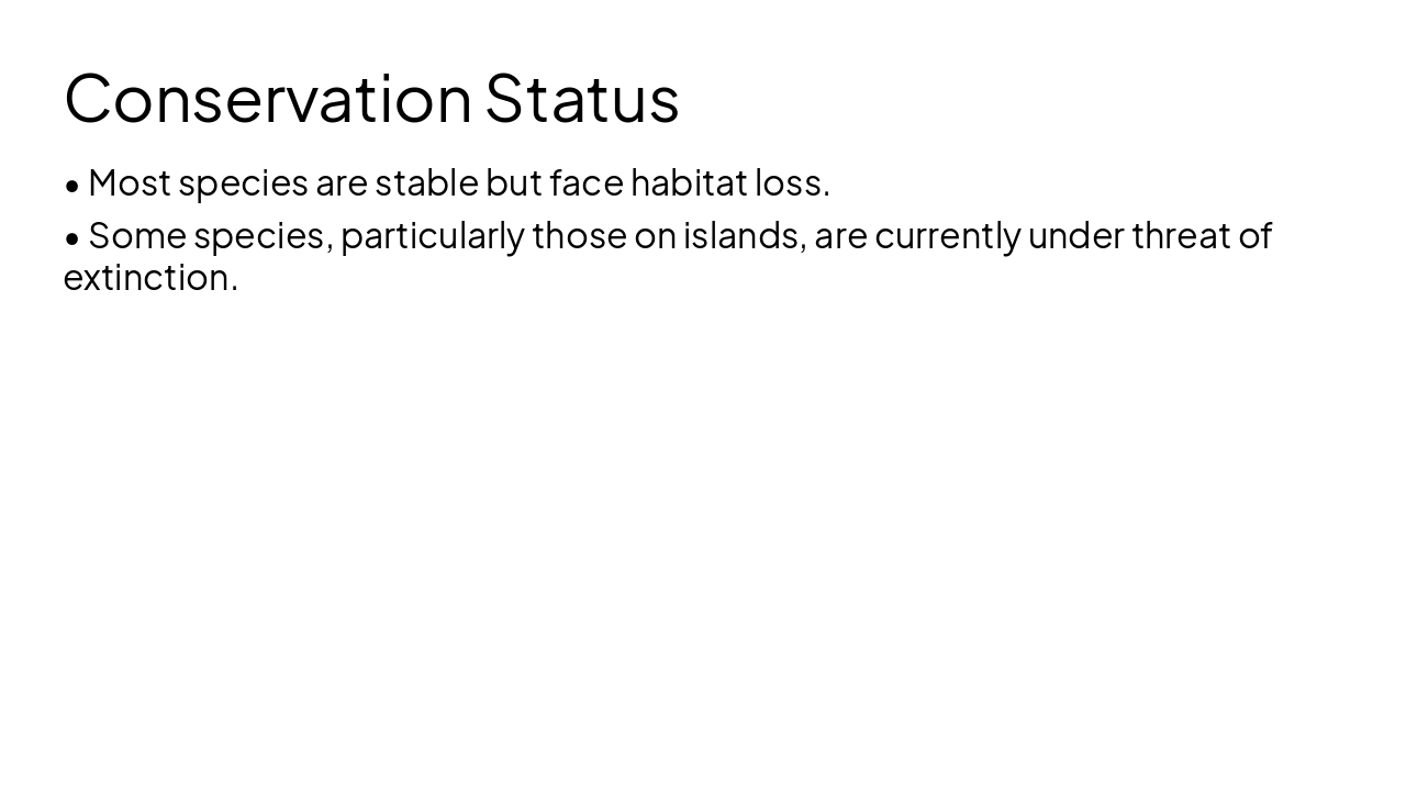 Slide 9 - Conservation Status