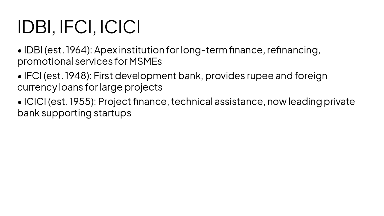 Slide 7 - IDBI, IFCI, ICICI