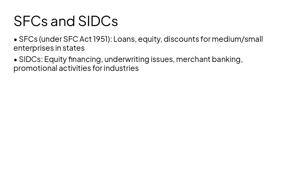 Slide 10 - SFCs and SIDCs