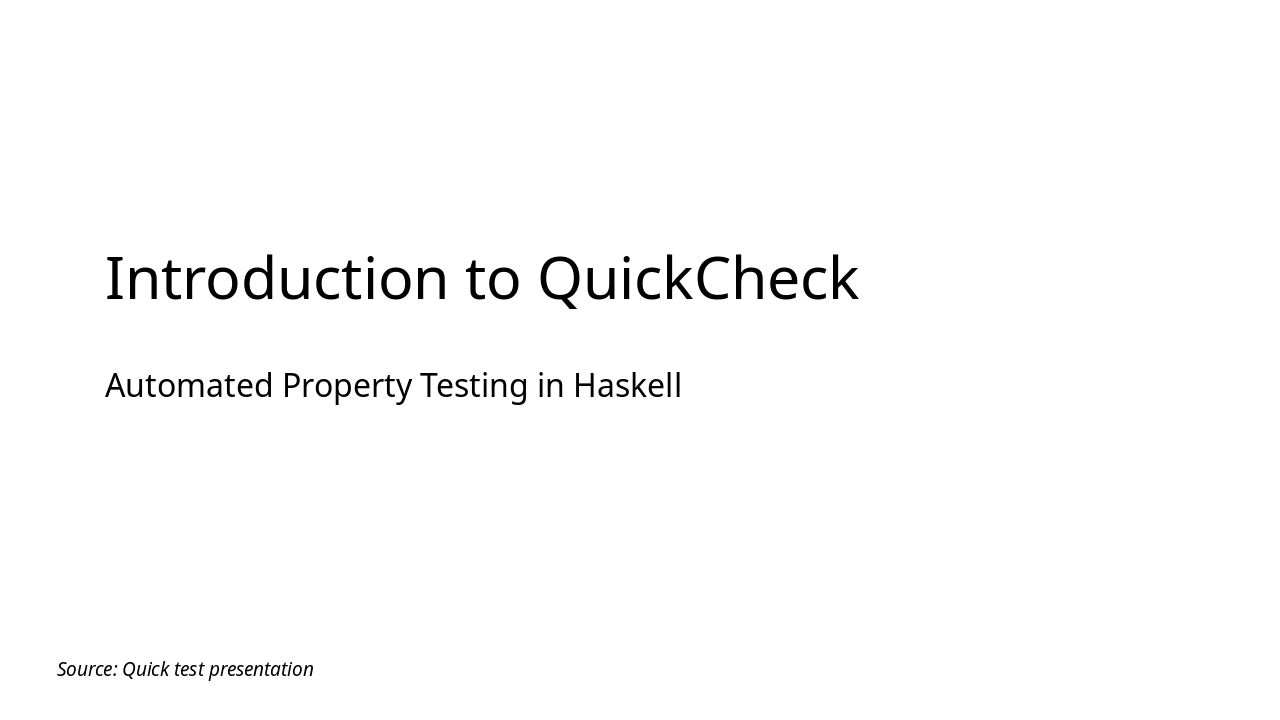 Unlocking QuickCheck: Property-Based Testing in Haskell