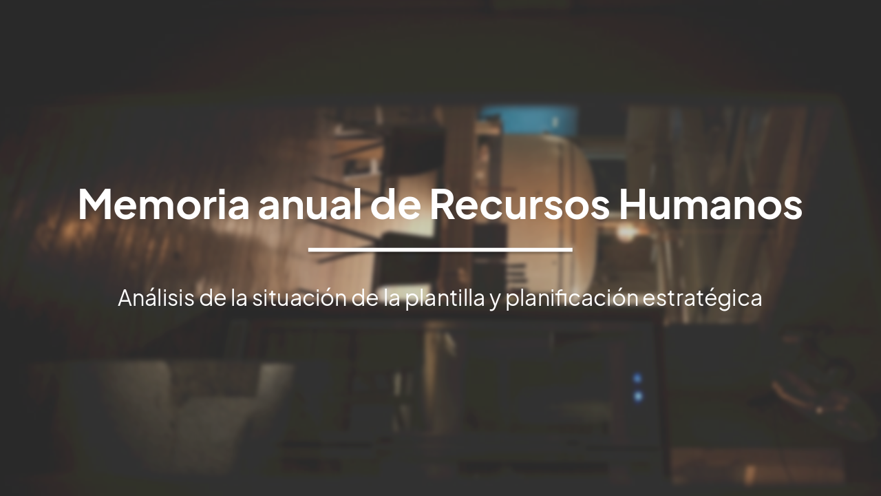 Slide 1 - Memoria anual de Recursos Humanos