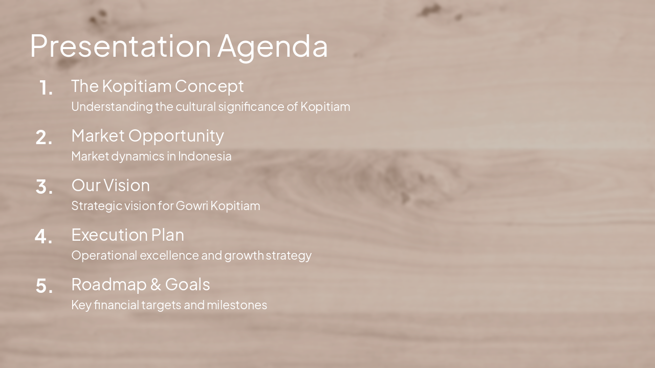Slide 2 - Presentation Agenda